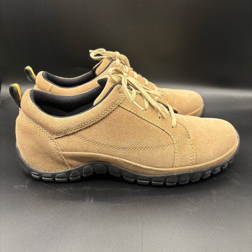 Eddie Bauer Men's‎ Hiking Walking Shoes Suede Lace Up Tan Black Size 9.5
